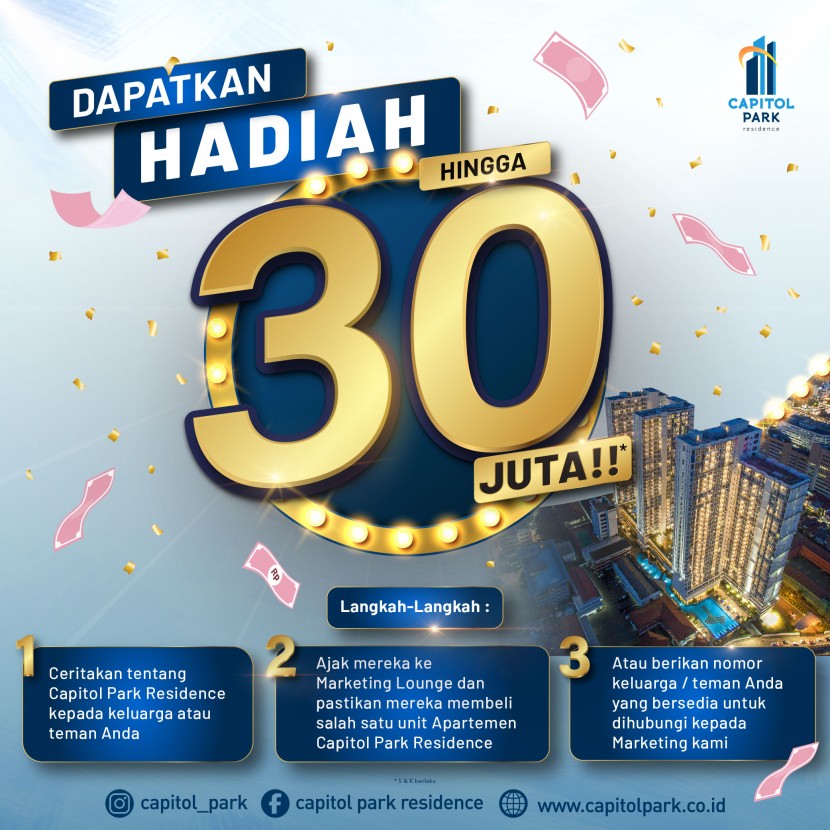 Capitol park residence salemba jakarta pusat - BUYER GET BUYER - JULY 2025
