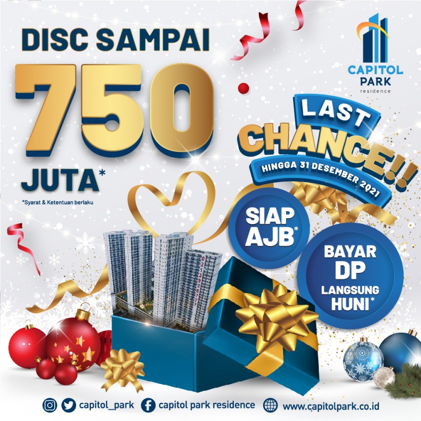 Capitol park residence salemba jakarta pusat - LAST CHANCE !! DISC SAMPAI 750 JUTA - Nov 2021